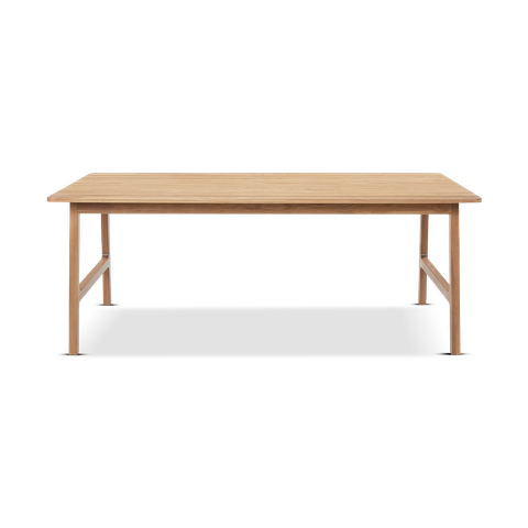 Poise Dining Table - Oak, Black within Colton Solid Oak 71" Dining Table Without Brass, Light Brown